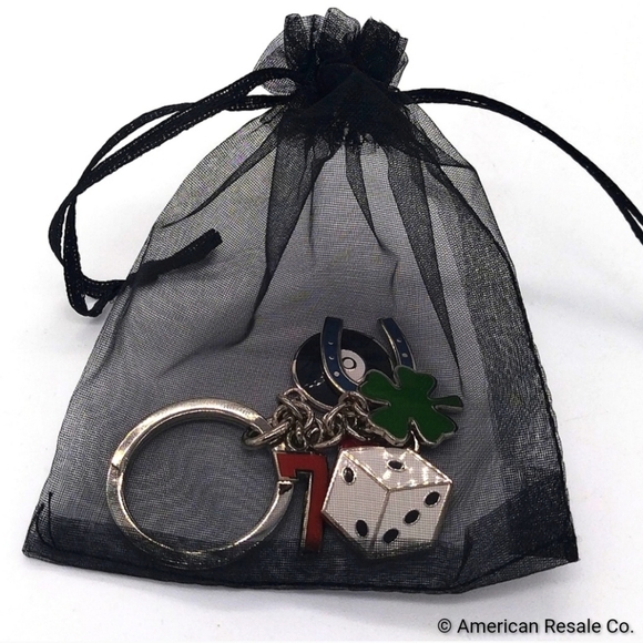 Vintage COACH Lucky Multi Charms Keychain Fob Purse Charm-Unisex - Picture 7 of 7